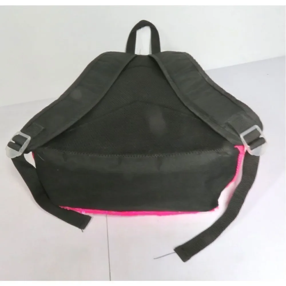 Kensie Girl Kitty Ears Sequin Pink Iridescent Computer Laptop Backpack Rare